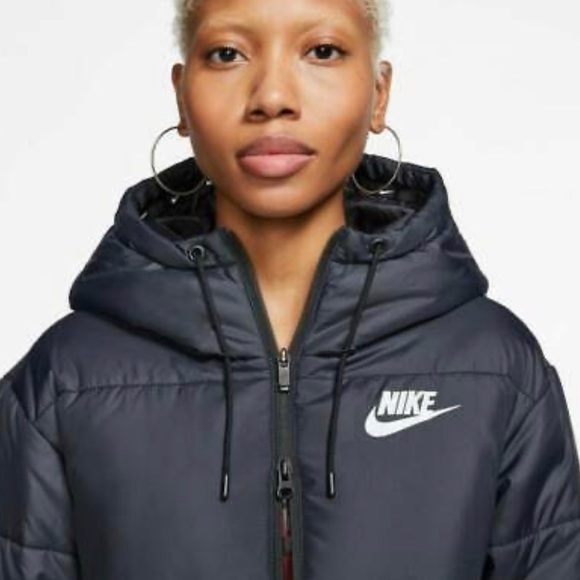 NIKE! SPORTSWEAR Thermal Hooded Puffer Parka Coat - Picture 13 of 16